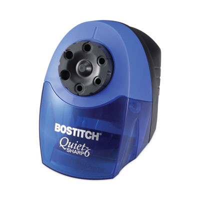 Quietsharp 6 Classroom Electric Pencil Sharpener, Ac-Powered, 6.13 X 10.69 X 9, Blue