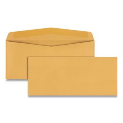 Kraft Envelope, #14, Commercial Flap, Gummed Closure, 5 X 11.5, Brown Kraft, 500/Box