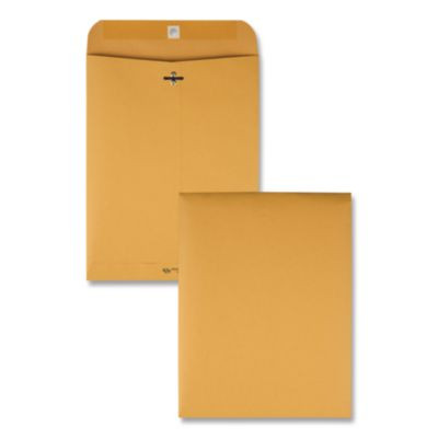 Clasp Envelope, 32 Lb Bond Weight Kraft, #87, Square Flap, Clasp/Gummed Closure, 8.75 x 11.5, Brown Kraft, 100/Box