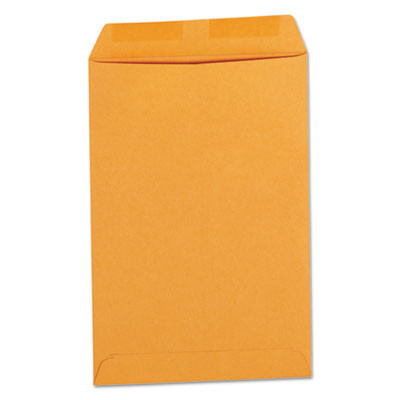 Catalog Envelope, 24 Lb Bond Weight Kraft, #1, Square Flap, Gummed Closure, 6 x 9, Brown Kraft, 500/Box