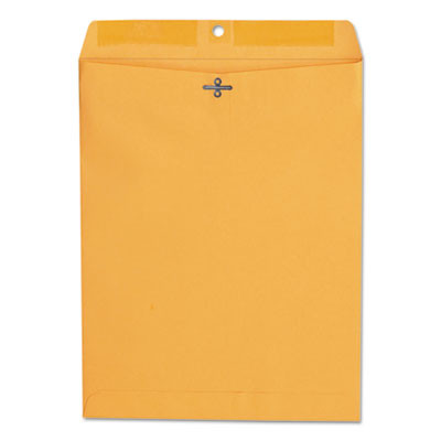 Kraft Clasp Envelope, 28 Lb Bond Weight Kraft, #97, Square Flap, Clasp/Gummed Closure, 10 x 13, Brown Kraft, 100/Box