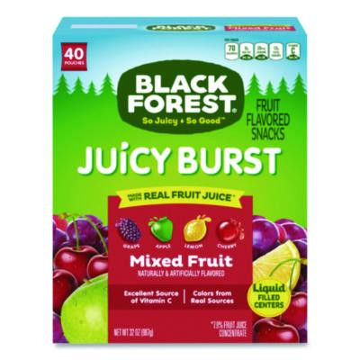 Juicy Burst Fruit Flavored Snack, Mixed Fruit, 32 Oz Pouch, 40/Box