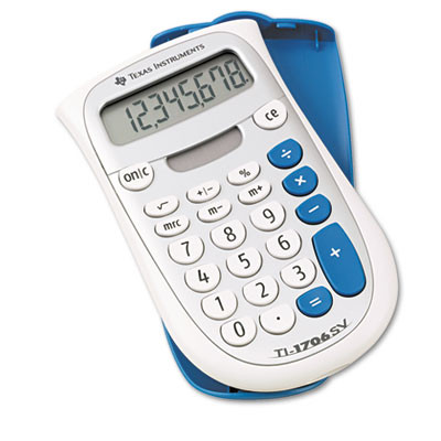 Ti-1706Sv Handheld Pocket Calculator, 8-Digit Lcd