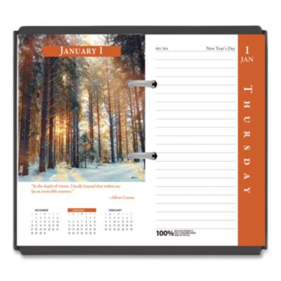 Earthscapes Desk Calendar Refill, Nature Photography, 3.5 x 6, White/Multicolor Sheets, 12-Month (Jan To Dec): 2026