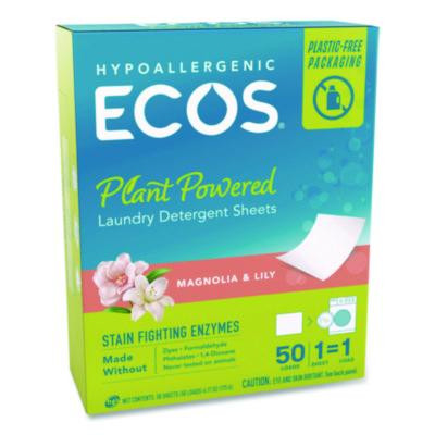Liquidless Laundry Detergent Sheets, Magnolia And Lily Scent, 6.17 Oz Box, 50 Sheets