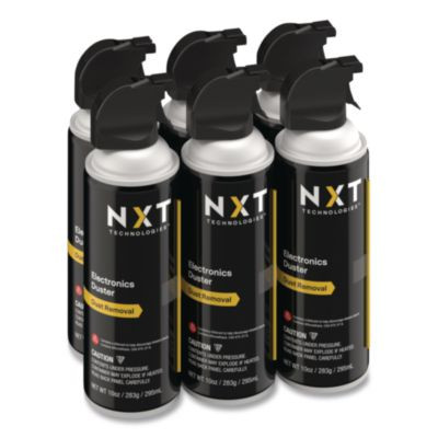 Electronics Air Duster, 10 Oz Can, 6/Pack