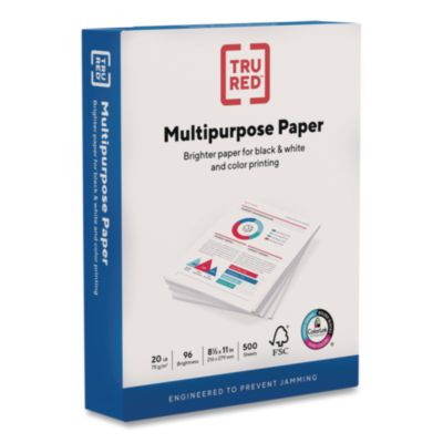 Multipurpose Paper With Colorlok Technology, 96 Bright, 20 Lb Bond Weight, 8.5 x 11, White, 500/Ream