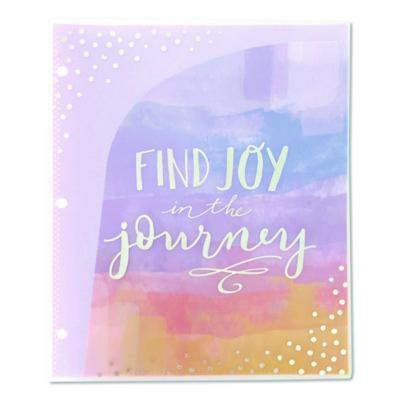 Silver Lining Glossy 3-Hole Punched 6-Pocket Folder, Accommodates 11 x 8.5 Sheets, Randomly Assorted Pastel Colors