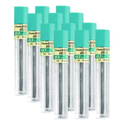 Super Hi-Polymer Lead Refills, 0.7 Mm, Hb, Black, 12/Tube