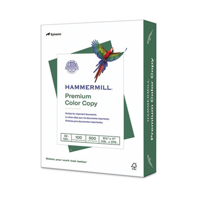 Premium Color Copy Print Paper, 100 Bright, 32 Lb Bond Weight, 8.5 x 11, Photo White, 500/Ream