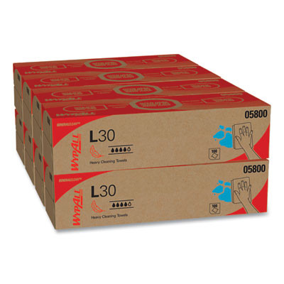 L30 Towels, Pop-Up Box, 16.4 x 9.8, White, 100/Box, 8 Boxes/Carton