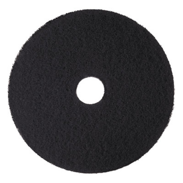 Low-Speed High Productivity Floor Pads 7300, 18" Diameter, Black, 5/Carton
