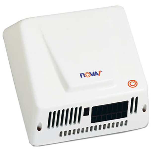 Nova Hand Dryer, 110-240 V, 9 x 9.75 x 4, Aluminum, White
