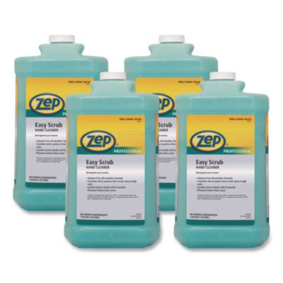 Industrial Hand Cleaner, Easy Scrub, Lemon Scent, 1 Gal Bottle, 4/Carton