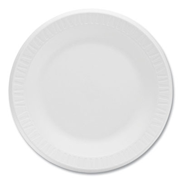 Concorde Foam Plate, 10.25" Dia, White, 125/Pack, 4 Packs/Carton