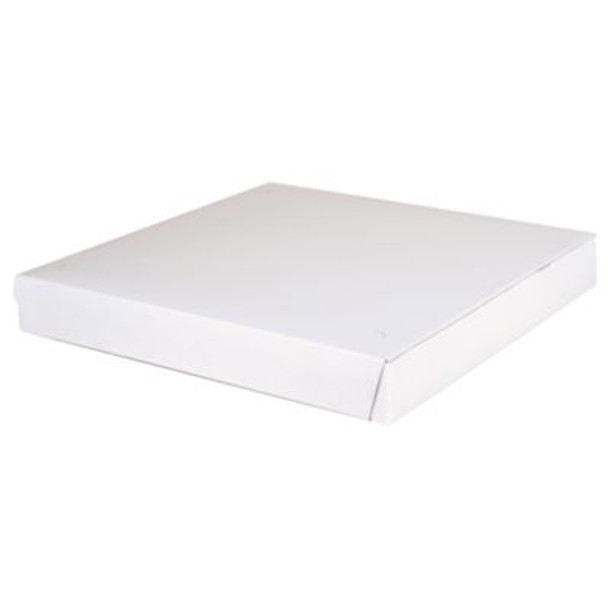 Lock-Corner Pizza Boxes, 14 x 14 x 1.88, White, Paper, 100/Carton