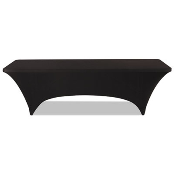 Igear Fabric Table Cover, Polyester/Spandex, 30" X 96", Black