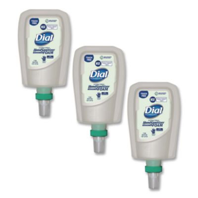 Antibacterial Foaming Hand Sanitizer Refill For Fit Touch Free Dispenser, 1 L Bottle, Fragrance-Free, 3/Carton
