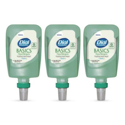 Basics Hypoallergenic Foaming Hand Wash Refill For Fit Manual Dispenser, Fresh Floral Scent, 1.2 L, 3/Carton