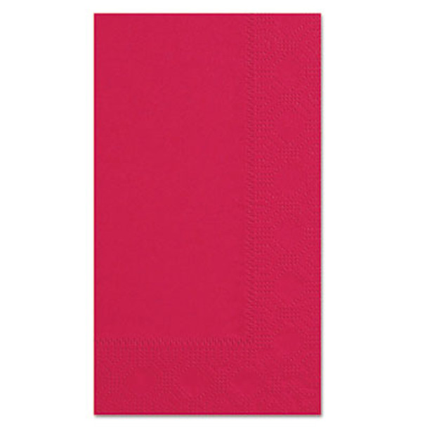 Dinner Napkins, 2-Ply, 15 x 17, Red, 1,000/Carton