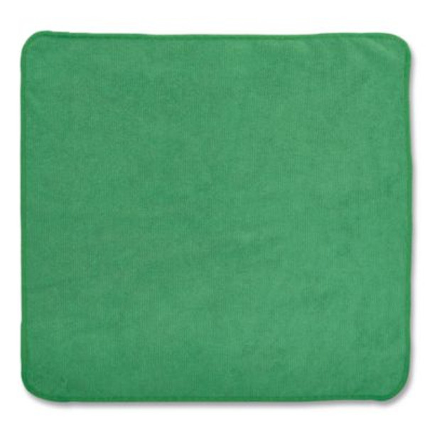 Microfiber Cleaning Cloths, 12 X 12, Green, 24/Pack