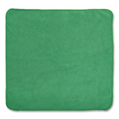 Microfiber Cleaning Cloths, 12 X 12, Green, 24/Pack