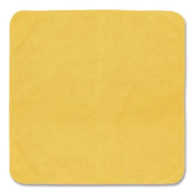 Light Commercial Microfiber Cleaning Cloths, 12 x 12, Yellow, 24/Pack