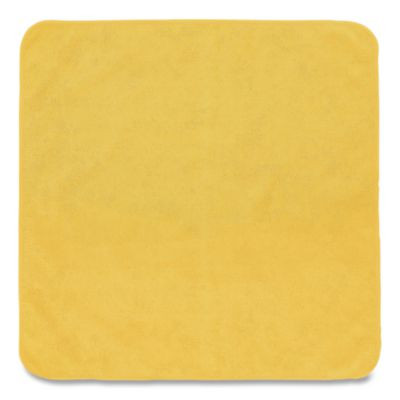 Microfiber Cleaning Cloths, 16 X 16, Yellow, 24/Pack