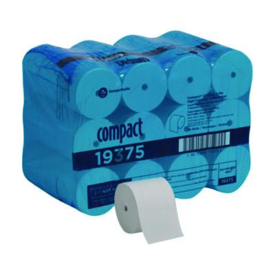 Compact Coreless Bath Tissue, Septic Safe, 2-Ply, White, 1,000 Sheets/Roll, 36 Rolls/Carton
