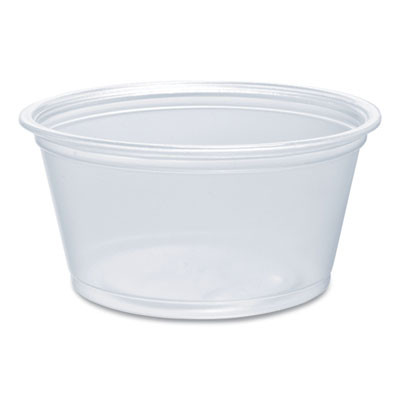 Conex Complements Portion/Medicine Cups, 2 Oz, Plastic, Clear, 125/Bag, 20 Bags/Carton