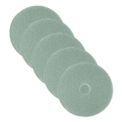 Ultra High-Speed Floor Burnishing Pads 3100, 27" Diameter, Aqua, 5/Carton