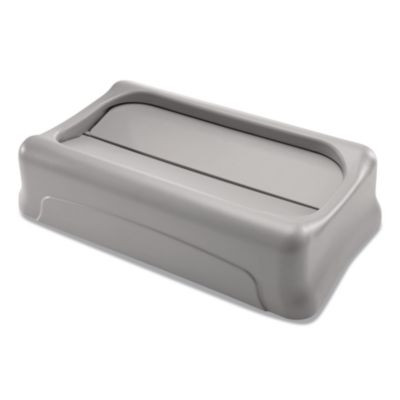 Swing Lid For Slim Jim Waste Container, Gray
