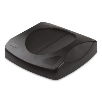 Swing Top Lid For Untouchable Recycling Center, 16" Square, Black