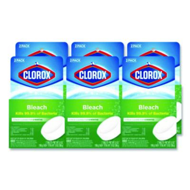 Ultra Clean Toilet Tablets Bleach, 3.5 Oz Tablet, 2/Pack, 6 Packs/Carton