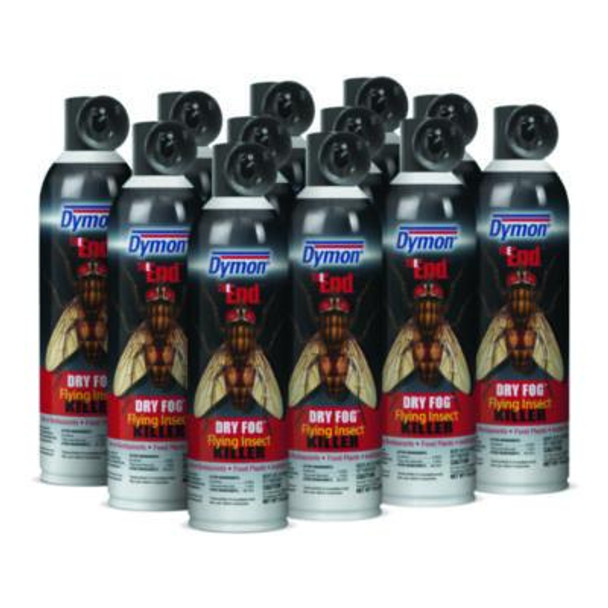 The End. Dry Fog Flying Insect Killer, 14 Oz Aerosol Spray, 12/Carton