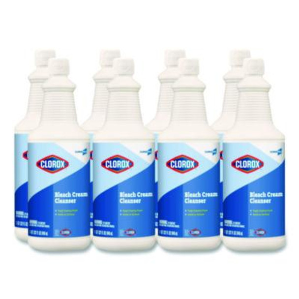 Cloroxpro Bleach Cream Cleanser, 32 Oz Bottle, 8/Carton