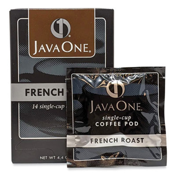 Coffee Pods, French Roast, Single Cup, 14/Box