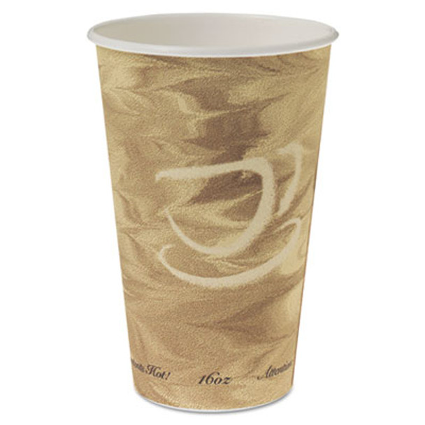Mistique Hot Paper Cups, 16 Oz, Mistique Design, 50/Sleeve, 20 Sleeves/Carton