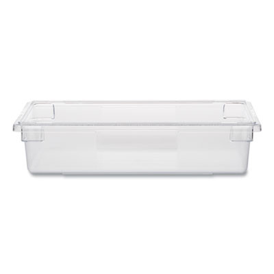Food/Tote Boxes, 8.5 Gal, 26 x 18 x 6, Clear, Plastic