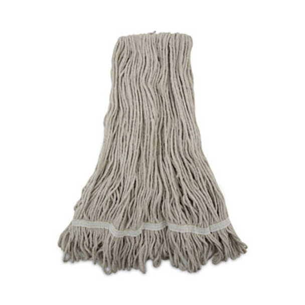 Pro Loop Web/Tailband Wet Mop Head, Cotton, 12/Carton