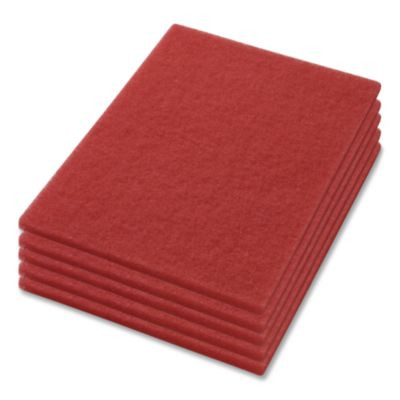 Buffing Pads, 14 X 20, Red, 5/Carton