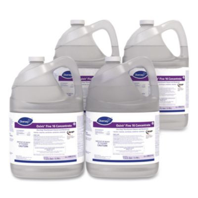 Five 16 One-Step Disinfectant Cleaner, Unscented, 1 Gal Bottle, 4/Carton