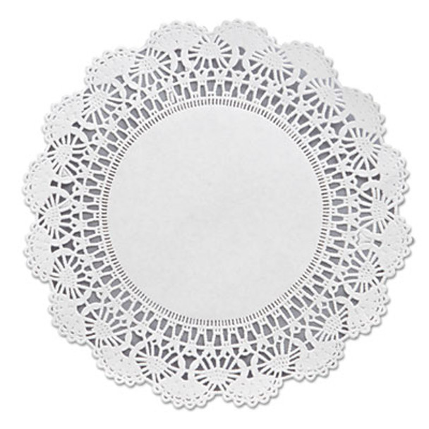 Cambridge Lace Doilies, Round, 8", White, 1,000/Carton
