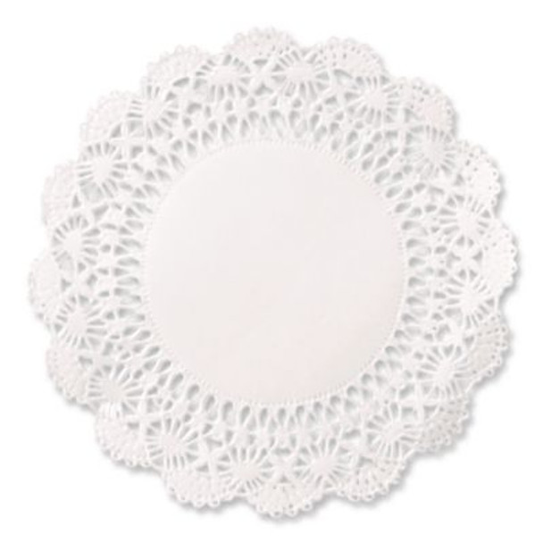 Cambridge Lace Doilies, Round, 12", White, 1,000/Carton