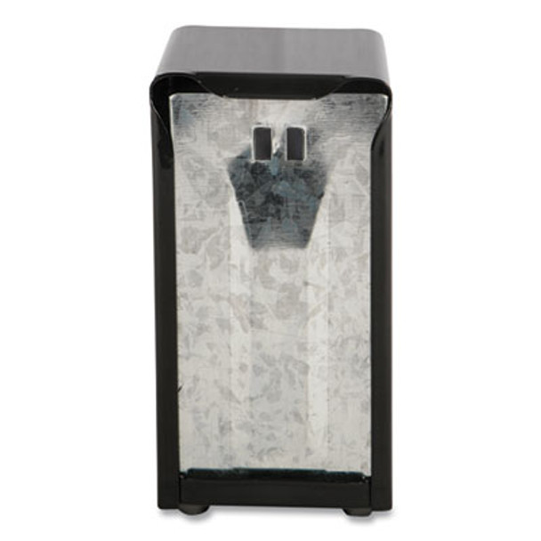Tabletop Napkin Dispenser, Tall Fold, 3.75 x 4 x 7.5, Capacity: 150, Black