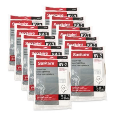 Disposable Dust Bags For Sanitaire Commercial Backpack Vacuum, 5/Pack, 10 Packs/Carton