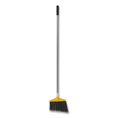 Angled Large Broom, 48.78" Length, Silver/Gray