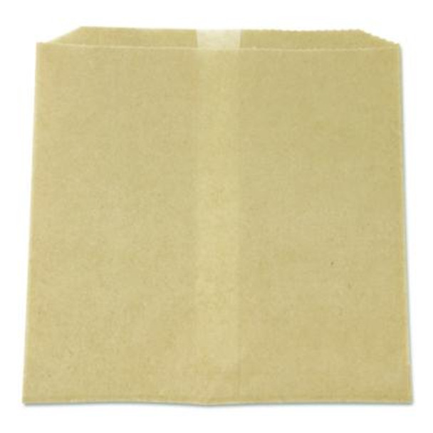 Waxed Napkin Liners For Most Swing-Top Type Receptacles , 8.5" x 7" x 8", Brown, 500/Carton