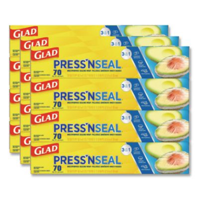 Press'n Seal Food Plastic Wrap, 70 Sq Ft, 12/Carton