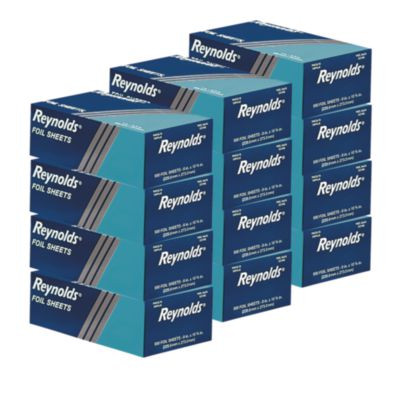 Pop-Up Interfolded Aluminum Foil Sheets, 10.75 x 12, 200/Box, 12 Boxes/Carton